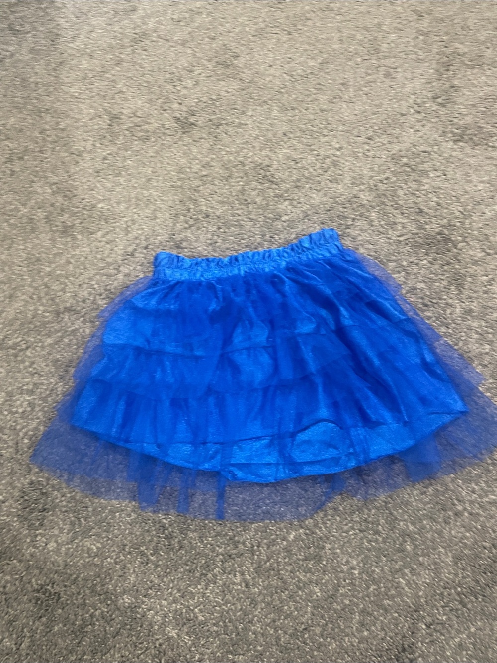 Spirit Halloween Royal Blue Layered Tulle Skirt - costume Adult Small/medium